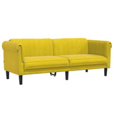 Ensemble de canapés 3 pcs jaune velours