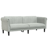 Ensemble de canapés 2 pcs gris clair velours