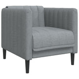 Ensemble de canapés 3 pcs gris clair tissu