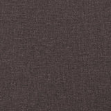 Ensemble de canapés 3 pcs marron foncé tissu