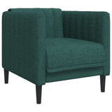 Ensemble de canapés 3 pcs vert foncé tissu