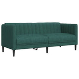Ensemble de canapés 3 pcs vert foncé tissu