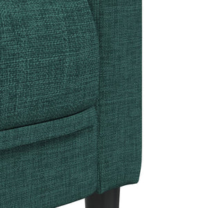 Ensemble de canapés 3 pcs vert foncé tissu