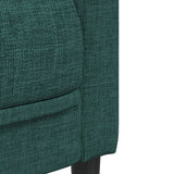 Ensemble de canapés 3 pcs vert foncé tissu