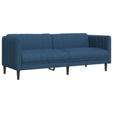 Ensemble de canapés 3 pcs bleu tissu