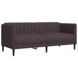 Ensemble de canapés 2 pcs marron foncé tissu