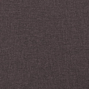 Ensemble de canapés 2 pcs marron foncé tissu
