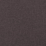 Ensemble de canapés 2 pcs marron foncé tissu