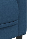 Ensemble de canapés 2 pcs bleu tissu