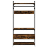 Armoire à tiroirs chêne fumé 89x39x184,5 cm bois d'ingénierie