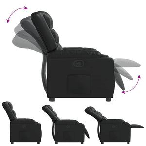 Fauteuil inclinable Noir Similicuir