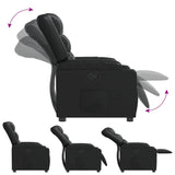Fauteuil inclinable Noir Similicuir