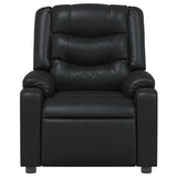 Fauteuil inclinable Noir Similicuir