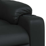 Fauteuil inclinable Noir Similicuir