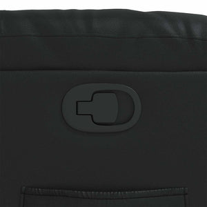 Fauteuil inclinable Noir Similicuir