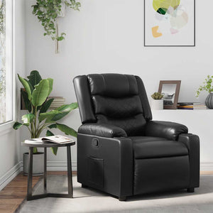 Fauteuil inclinable Noir Similicuir