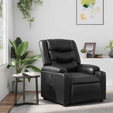Fauteuil inclinable Noir Similicuir