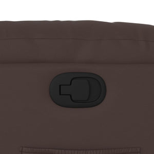 Fauteuil inclinable Marron Similicuir