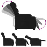 Fauteuil inclinable Noir Tissu