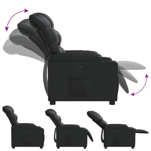 Fauteuil inclinable Noir Similicuir