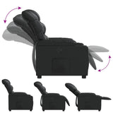 Fauteuil inclinable Noir Similicuir