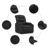 Fauteuil inclinable Noir Similicuir