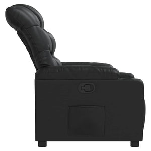 Fauteuil inclinable Noir Similicuir