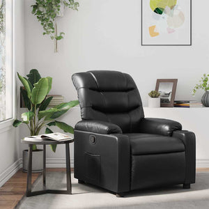 Fauteuil inclinable Noir Similicuir