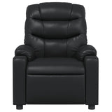 Fauteuil de massage inclinable Noir Similicuir