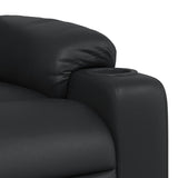 Fauteuil de massage inclinable Noir Similicuir