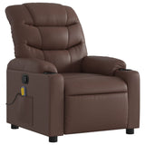 Fauteuil de massage inclinable Marron Similicuir