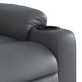 Fauteuil de massage inclinable Gris Similicuir
