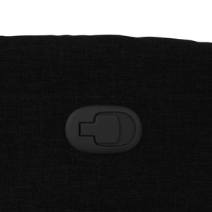 Fauteuil inclinable Noir Tissu