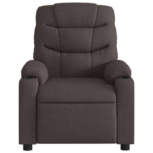 Fauteuil inclinable Marron foncé Tissu