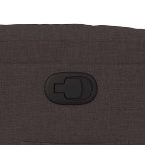 Fauteuil inclinable Marron foncé Tissu