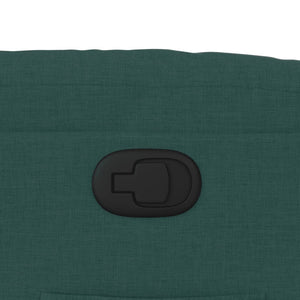 Fauteuil inclinable Vert foncé Tissu