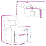 Fauteuil inclinable Vert foncé Tissu