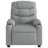 Fauteuil de massage inclinable Gris clair Tissu