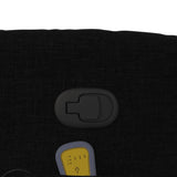 Fauteuil de massage inclinable Noir Tissu