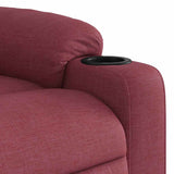 Fauteuil de massage inclinable Rouge bordeaux Tissu