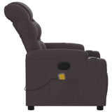 Fauteuil de massage inclinable Marron foncé Tissu