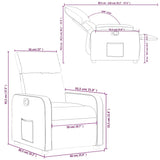Fauteuil inclinable Noir Tissu
