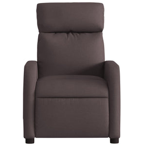 Fauteuil inclinable Marron foncé Tissu