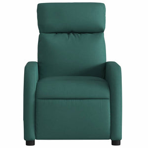 Fauteuil inclinable Vert foncé Tissu