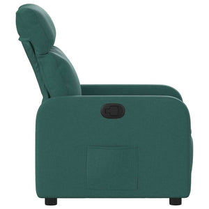Fauteuil inclinable Vert foncé Tissu
