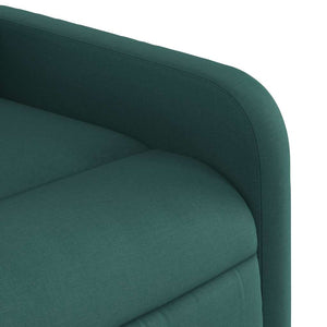 Fauteuil inclinable Vert foncé Tissu