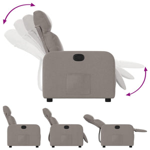 Fauteuil inclinable Taupe Tissu