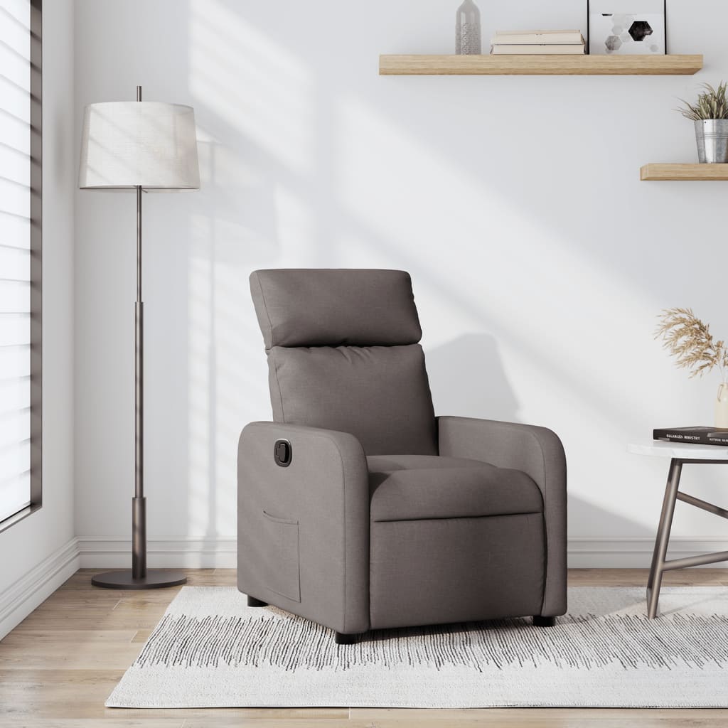 Fauteuil inclinable Taupe Tissu
