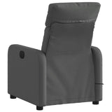 Fauteuil de massage inclinable Gris foncé Tissu