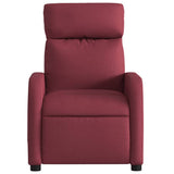 Fauteuil de massage inclinable Rouge bordeaux Tissu